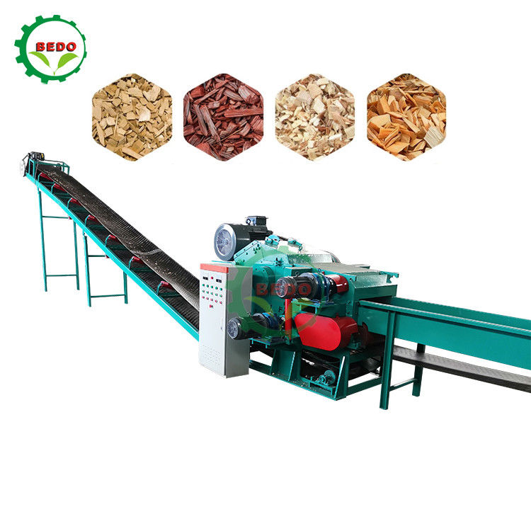 Elektrische 380V-Bamboo-Holzsplittermachine 8-10T/h Industrie-Trommel-Typ-Putscher