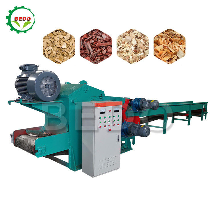 Elektrische 380V-Bamboo-Holzsplittermachine 8-10T/h Industrie-Trommel-Typ-Putscher