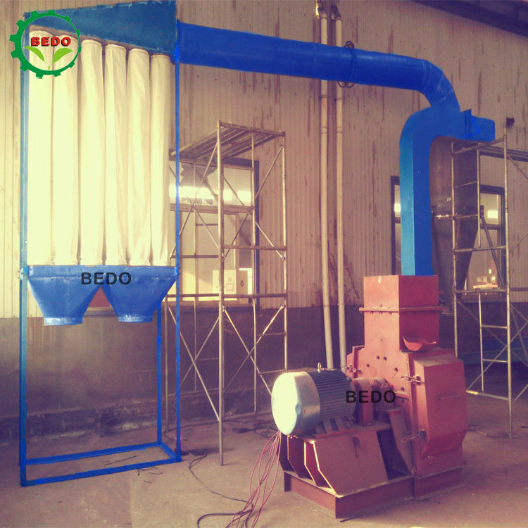 90KW Wood Pulverizer Machine 2-4T/H Capacity with Dust Collector