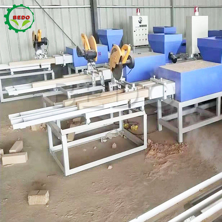 1500KG Sawdust Comressed Wood Pallet Block Making Machine Automatic 3-5MPa