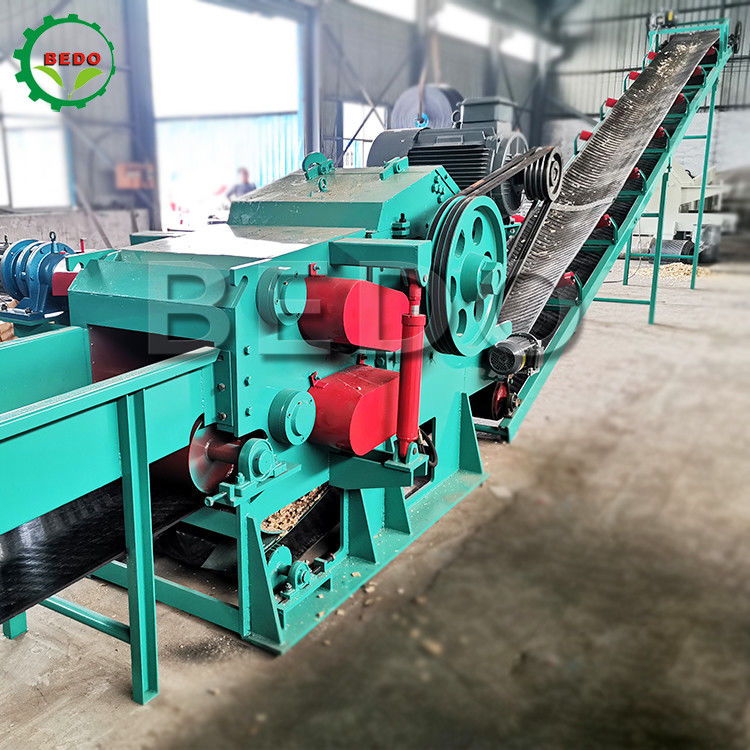 Energy Saving Electric Wood Log Tree Chipper Machine For Paper Mills