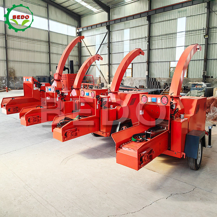 Small Community Forestry Wood Chipper Machine 32HP Diesel Portable Compact for Indonesia Village Cooperative Use