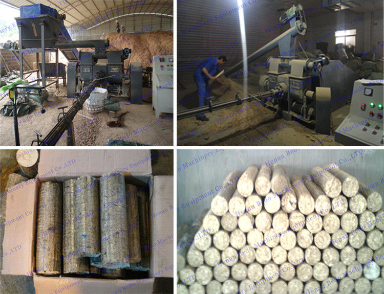Industrial Biomass Briquette Machine 55kw Hydraulic Briquetting Machine