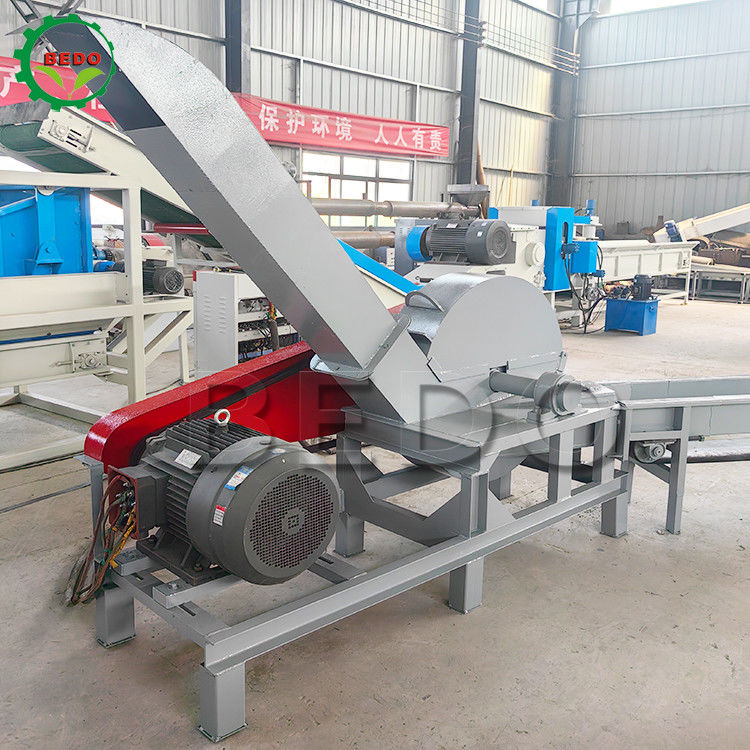 37 kW selbstversorgende Holzspaltmaschine 3-5 t/h Kapazität Trommel-Typ Zweigschredder
