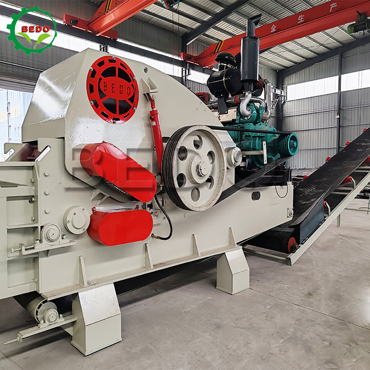 Futterförderer 235HP Hydraulischer Motor Holzspalter 700x400mm Einlasstrommel-Typ Industrie-Schredder