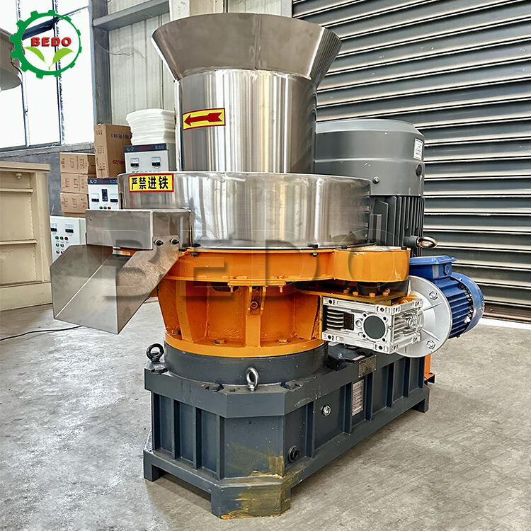 Edelstahl-Holzpelletmaschine mit 90% Verbrennungseffizienz, 1,5 kW Zuführleistung und 6-10 mm Pelletdimension für hochwertige Pelletproduktion