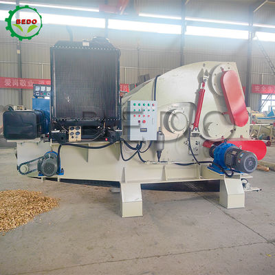 CE-zertifizierte 25-35mm Chip Hydraulische Holzspaltermaschine Langfederförderer Industrie-Trommel-Schredder