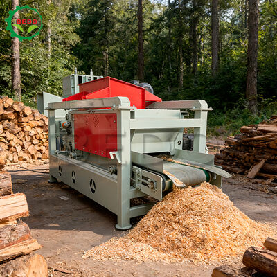 4 kW Laufleistung Holzspänemaschine 400 kg/h Kapazität Stahlrahmen Langlebige Holzverarbeitungsausrüstung