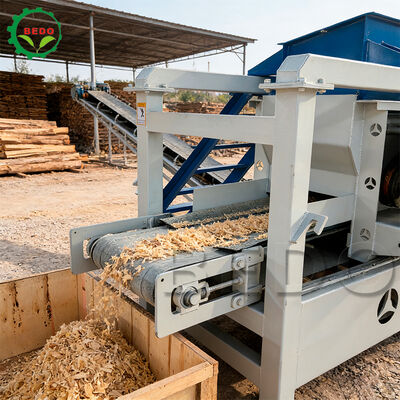 Automatische Holzspänemaschine, Klinge aus legiertem Stahl, 125 mm Walze, 400 kg/h Kapazität, Industrieausrüstung