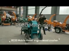 Mobilmaschine für Holzbruchmaschinen Dieselmotor Industrieholzhammermühle