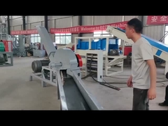 6 Stück Klingen 37 kW Hauptleistung Elektrische Holzsplittermaschine mit 4m Futterförderer